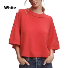 Hot Girl Style Solid Color Short T-shirt