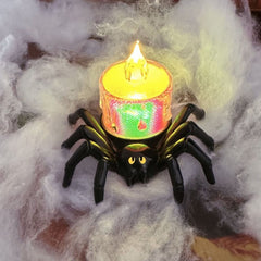Halloween Pumpkin Spider Candle Light Decoration Props