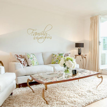 Family is Everything Wall Sticker Quote – Inspirational Home Decor