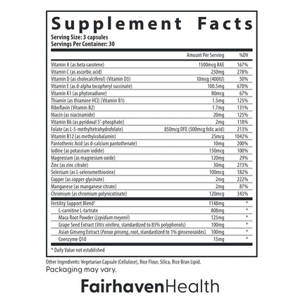 FertilAid for Men - Count & Motility Support (90 Capsules)