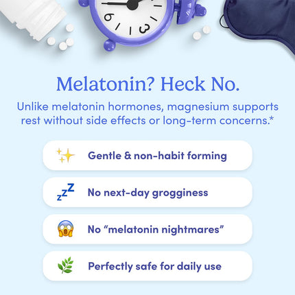 First Day Women's Nighttime Reset Calming Magnesium Gummies – Sleep Support, Calm Mood & Energy, No Melatonin – 60-Day Supply