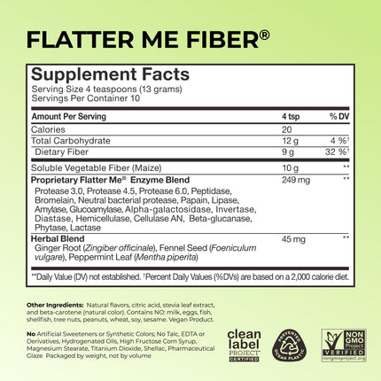 Flatter Me Fiber GLP-1 Booster - Weight Support Fiber Supplement