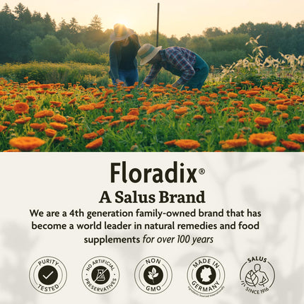 Floradix Epresat Adult Liquid Multivitamin – Herbal, Vegetarian, Non-GMO Support for Daily Energy & Liver Health | 16.9 fl oz