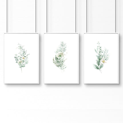 Floral Artwork Prints | Set of 3 wall art prints