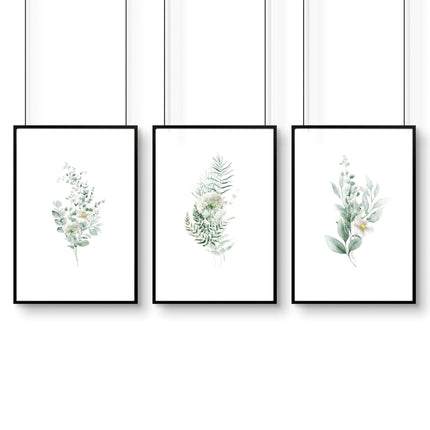 Floral Artwork Prints | Set of 3 wall art prints