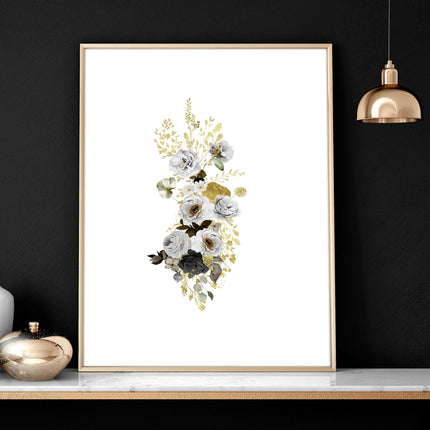 Living Room Wall Pictures – Set of 3 Floral Prints