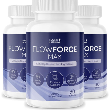 FlowForceMax Herbal Support - Plant-Based Saw Palmetto (30 Chewables)