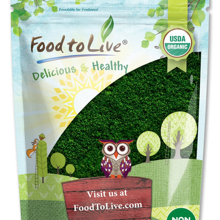 Food to Live Organic Algae Powder Mix 4 lb - Spirulina & Chlorella 50/50
