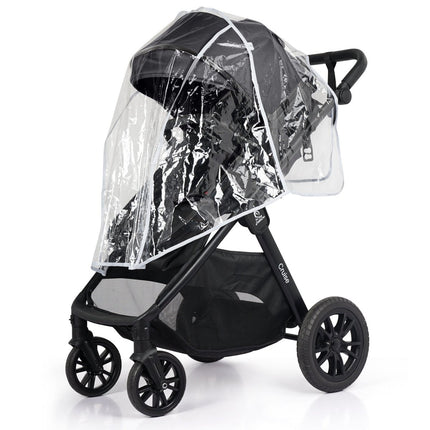 For Your Little One Cruise 3 In 1 Travel System With i-Size Car Seat - Eclipse Black (Free Cupholder / Seat Liner Included!)