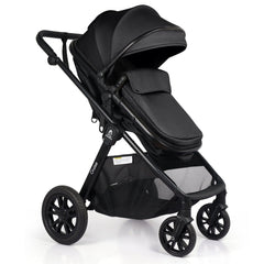 For Your Little One Cruise 3 In 1 Travel System With i-Size Car Seat - Eclipse Black (Free Cupholder / Seat Liner Included!)