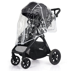 For Your Little One Cruise 3 In 1 Travel System With i-Size Car Seat - Eclipse Black (Free Cupholder / Seat Liner Included!)