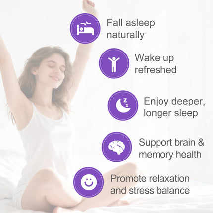 ForestCode Natural Sleep Aid for Adults — GABA & Seaweed Extract, Melatonin-Free, 60 Capsules