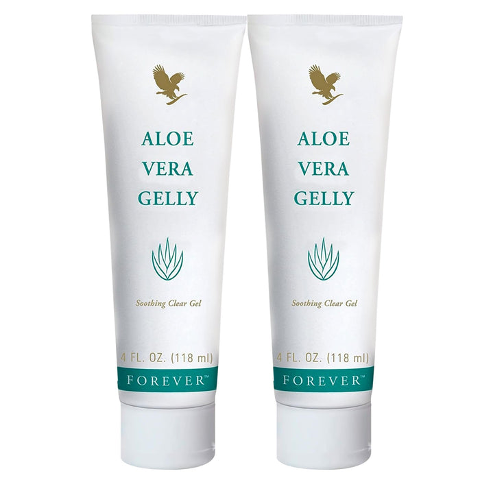 Forever Living Aloe Vera Gelly – Pure Aloe Gel, Vegan & Gluten-Free, 4 oz (Pack of 2)