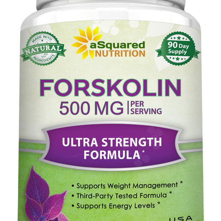 Forskolin 500mg Max Strength – 180 Capsules | aSquared Nutrition