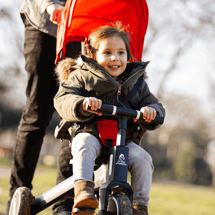 Foryourlittleone Xplor 6 in 1 Foldable Trike - Jet Black (10m-5y)