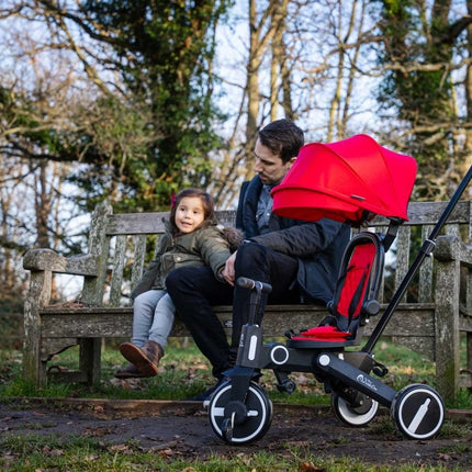 Foryourlittleone Xplor 6 in 1 Foldable Trike - Pastel Pink (10m-4y)