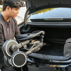 Foryourlittleone Xplor Plus 6 in 1 Foldable Trike - Jet Black (10m-5y)