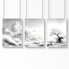 White Frame / A4 8.27 x 11.69 in / 21 x 29.7 cm / Satin Photo Paper 280 gsm