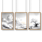 Oak Frame / A4 8.27 x 11.69 in / 21 x 29.7 cm / Satin Photo Paper 280 gsm
