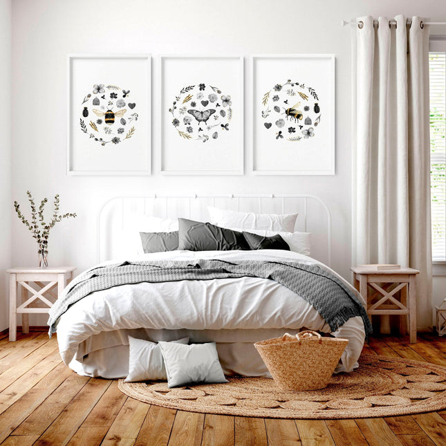 French Country Artwork | Set of 3 Framed Wall Art Prints