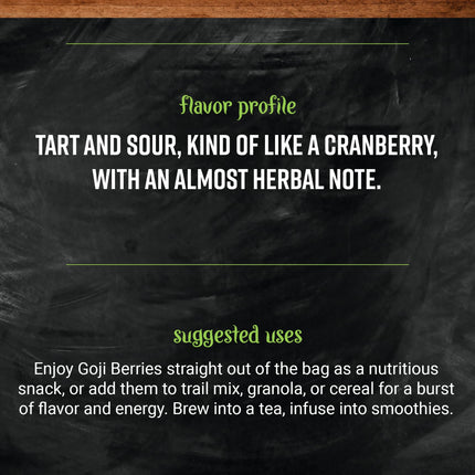 Frontier Bulk Goji Berries Whole (Gou Qi Zi, Lycii), 16 Ounce