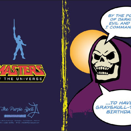 Skeletor Birthday Card | He-Man | Master of The Universe | Retro Greeting Card