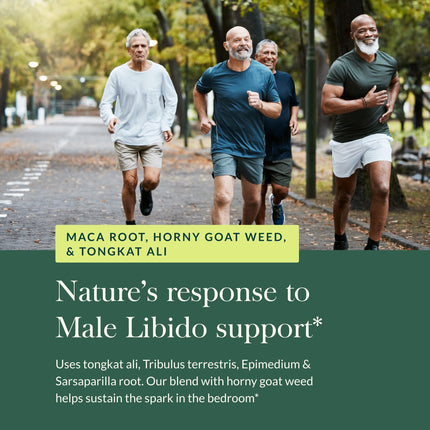 Gaia Herbs Male Libido - Herbal Vitality Support with Saw Palmetto, Horny Goat Weed & Oats | 120 Vegan Liquid Phyto-Capsules