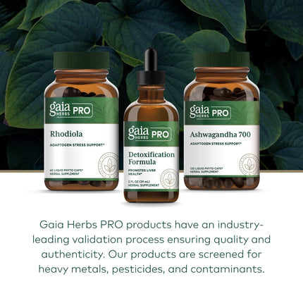 GAIA HERBS PRO Detoxification Formula – Liver Health & Detox Support – Milk Thistle, Yellow Dock & More – 2 fl oz (30 Servings)