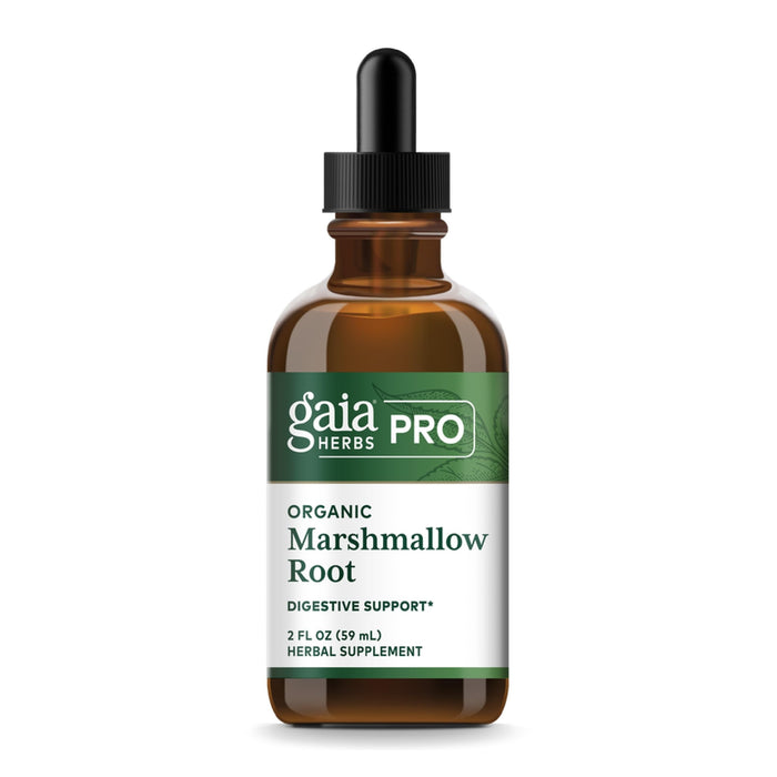 GAIA HERBS PRO Organic Marshmallow Root - Digestive Health Support Supplement* - GI Health Supplement* with Organic Marshmallow Root Extract - 2 fl oz (35 Servings)
