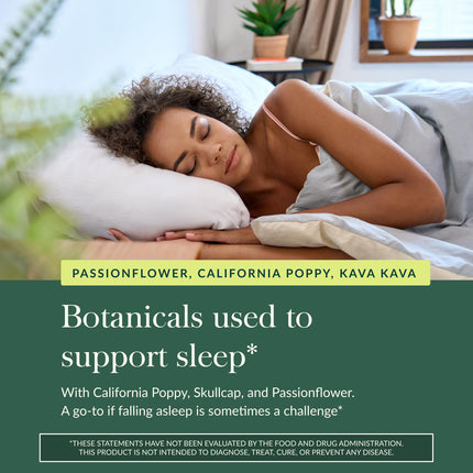 Gaia Herbs Sound Sleep – Natural Sleep Support with Valerian Root, Passionflower & More | 60 Vegan Capsules