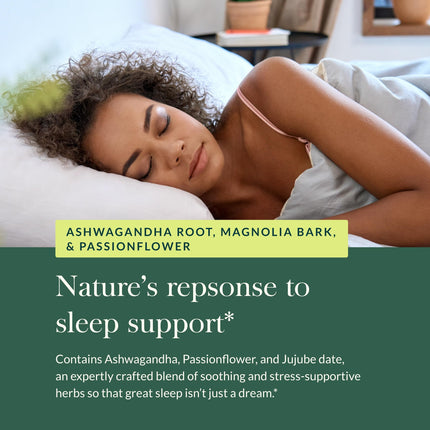 Gaia Herbs SleepThru Sleep Support – Ashwagandha, Magnolia Bark, Passionflower & Jujube Date | 60 Vegan Liquid Phyto-Capsules