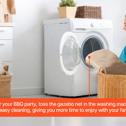 VEVOR Gazebo Netting Replacement Outdoor Garden Gazebo Ne 4-Panel Sidewall Mesh Gazebo Curtain with Double Zipper for Garden