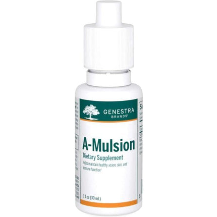 Genestra A-Mulsion Vitamin A Liquid – Immune, Skin, Vision & Bones | 1 fl oz Citrus
