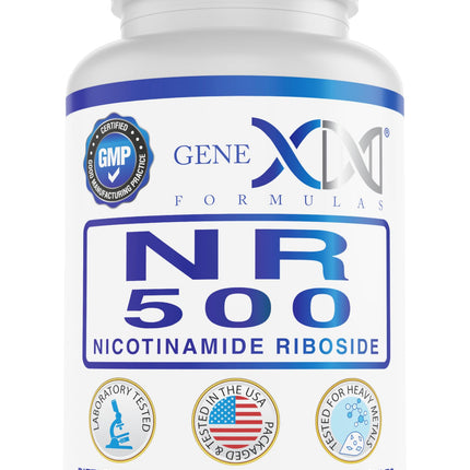 Genex NR Nicotinamide Riboside 500mg – NAD+ Precursor, 120 Caps, GMP-Certified