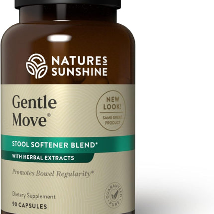 Nature's Sunshine Gentle Move - Daily Digestive Support & Natural Constipation Relief, 90 Capsules