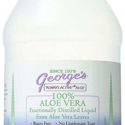 George's Always Active Aloe Vera - 128 fl oz | Distilled Aloe Vera Juice