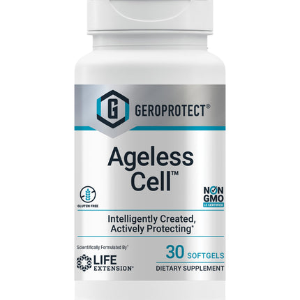 GEROPROTECT Ageless Cell – Cellular Health & Healthy Aging (30 Gluten-Free Softgels) | Life Extension