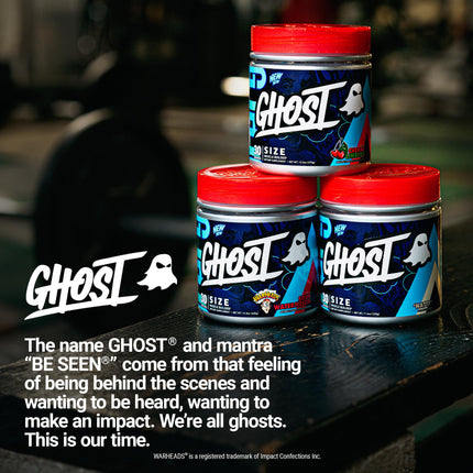 GHOST Size V3 Muscle Builder - Warheads Sour Watermelon, 30 Servings | Creatine, Betaine, Sugar-Free, Gluten-Free