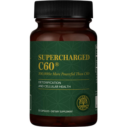 Global Healing Center Supercharged C60 – 10x More Powerful Fullerene + Organic MCT Powder (30 Capsules)