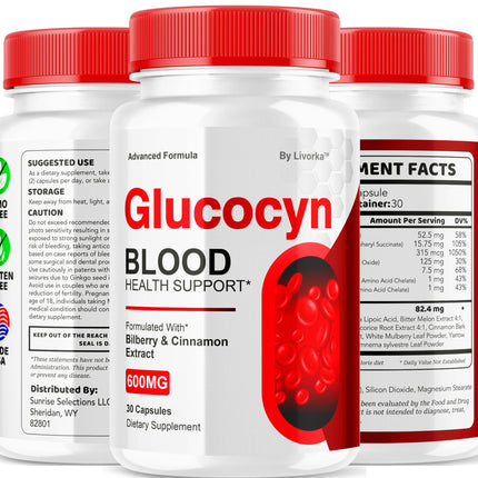 (2 Pack) Glucocyn Capsules – Glycogen Support, Official Glucocyn Supplement, 60 Capsules