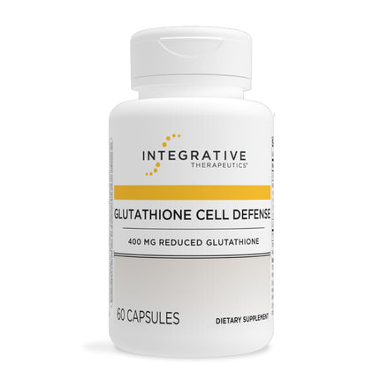 Integrative Therapeutics Glutathione Cell Defense - 60 Capsules | 400 mg Reduced GSH, L-Cysteine, and Anthocyanins