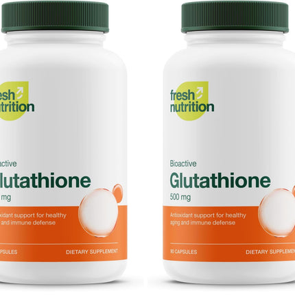 Glutathione Reduced Capsule | DNA Verified, Strongest Potency, Vegan & Non-GMO (Pack of 2)