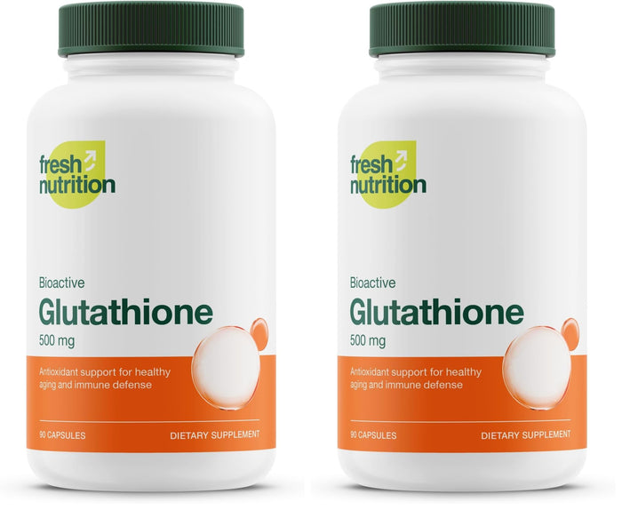 Glutathione Reduced Capsule | DNA Verified, Strongest Potency, Vegan & Non-GMO (Pack of 2)