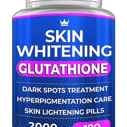 Glutathione Whitening Pills - 180 Capsules | 2000mg Glutathione
