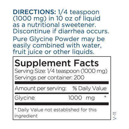 Metabolic Maintenance Glycine Powder 200g | Calm, Liver Detox & Joint Health