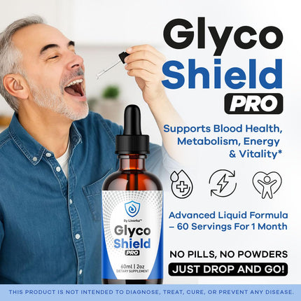 (2 Pack) Glyco Shield Drops – GlycoShield Pro Blood Formula Drops – 2 Bottles (2 Months)