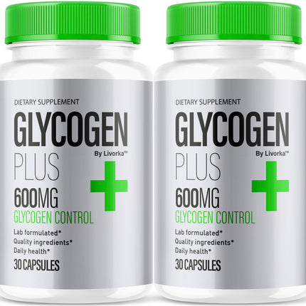 (2 Pack) Glycogen Plus – 600mg Capsules, All-Natural Glycogen Support