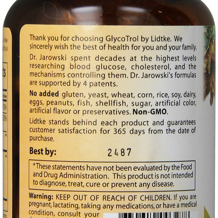 Lidtke Glycotrol Capsules, 90 Count – Supports Healthy Blood Sugar