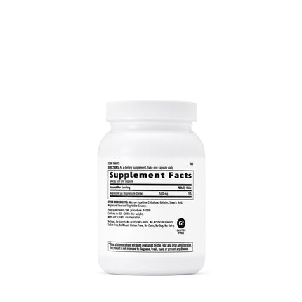 GNC Magnesium 500mg – 120 Capsules (Pack of 2) Supports Calcium Absorption & Strong Teeth