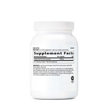 GNC Pumpkin Seed Oil 1000mg Softgels – Prostate Health Support, 200 Servings (Pack of 2)